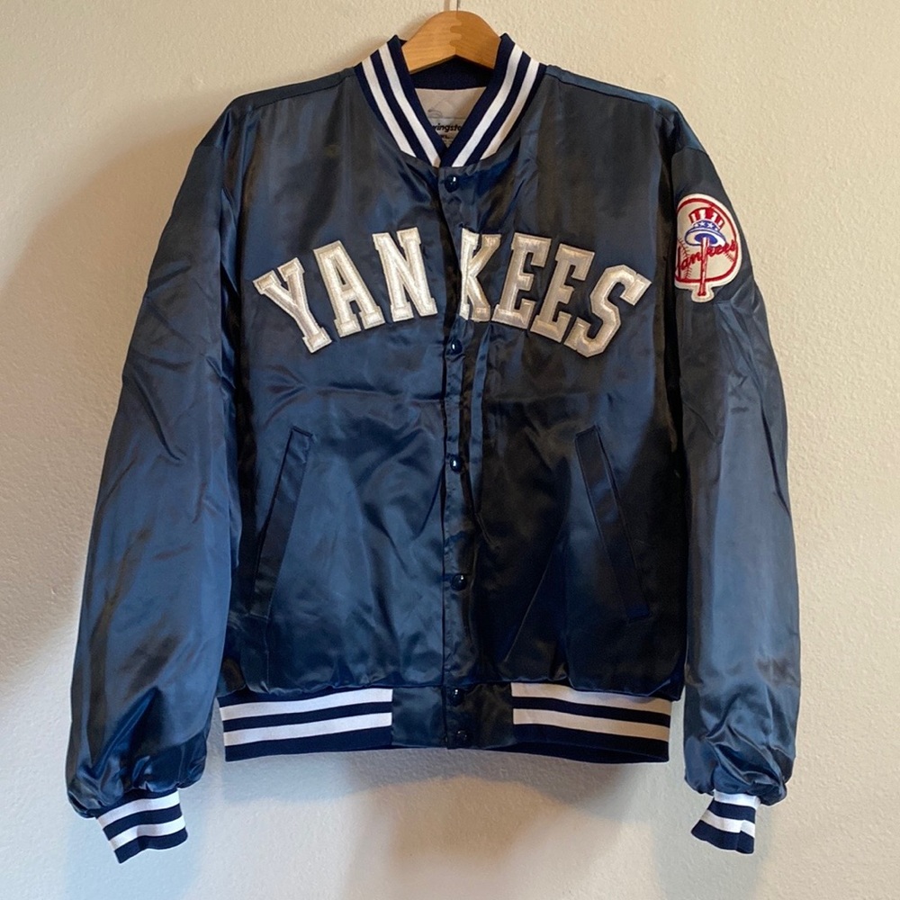 Vintage Swingster Yankees Baseball Satin Bomber Varsity Jacket Extra Large LX